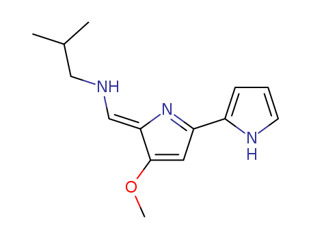 1-Propanamine,N-[(Z)-[3-methoxy-5-(1H-pyrrol-2-yl)-2H-pyrrol-2-ylidene]methyl]-2-methyl-