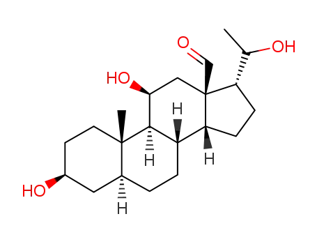 3β,11β,20ξ-trihydroxy-5α,14β,17β<i>H</i>-pregnan-18-al