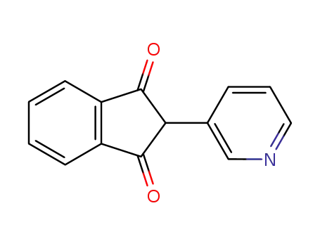 Molecular Structure of 10478-89-4 (2-(pyridin-3-yl)-1H-indene-1,3(2H)-dione)