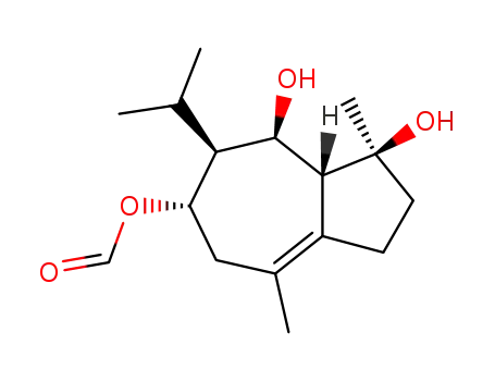 Formic acid (3S,3aR,4R,5S,6S)-3,4-dihydroxy-5-isopropyl-3,8-dimethyl-1,2,3,3a,4,5,6,7-octahydro-azulen-6-yl ester