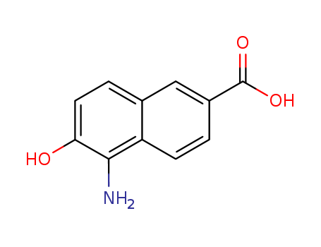 2-NAPHTHOIC ACID,5-AMINO-6-HYDROXY-