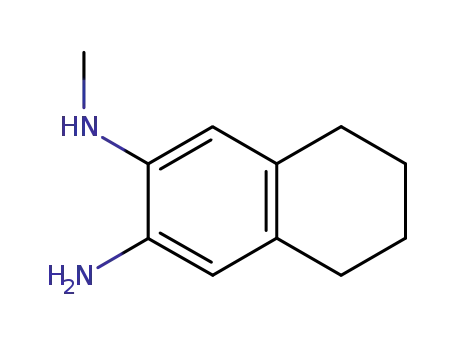 Molecular Structure of 858436-63-2 (<i>N</i>-methyl-5,6,7,8-tetrahydro-naphthalene-2,3-diyldiamine)