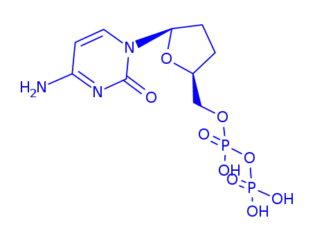 Molecular Structure of 104086-75-1 (2',3'-dideoxycytidine monophosphate)
