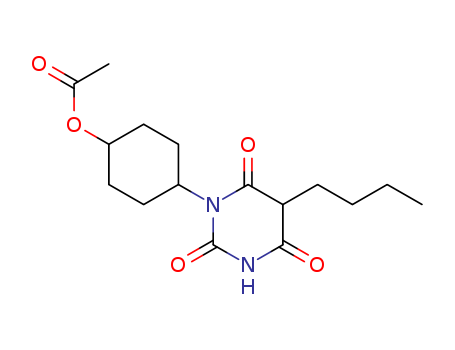 5-Butyl-1-(4-hydroxycyclohexyl)barbituric acid acetate