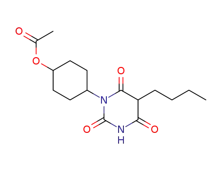 Molecular Structure of 1042-93-9 (5-Butyl-1-(4-hydroxycyclohexyl)barbituric acid acetate)