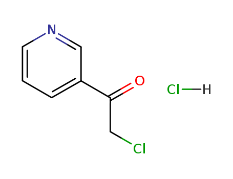 Ethanone,2-chloro-1-(3-pyridinyl)-, hydrochloride (1:1) cas  61889-48-3