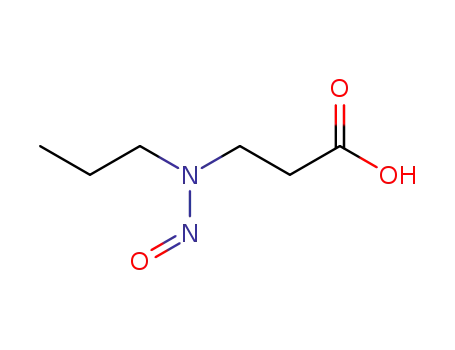Molecular Structure of 10478-43-0 (3-[nitroso(propyl)amino]propanoic acid)