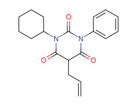 1-Cyclohexyl-3-phenyl-5-(2-propenyl)barbituric acid