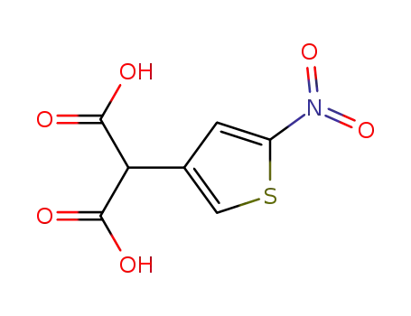 Molecular Structure of 104554-66-7 (5-Nitro-3-thiophemalonic acid)