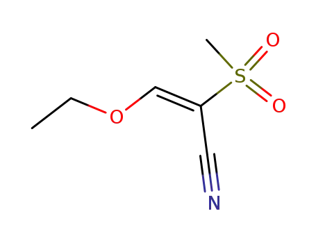 Molecular Structure of 104007-26-3 (3-ethoxy-2-(methylsulfonyl)acrylonitrile)