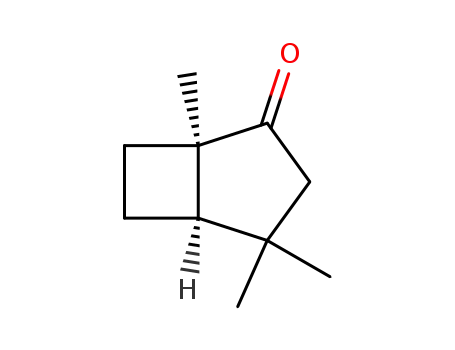 Molecular Structure of 55759-84-7 (1,4,4-Trimethylbicyclo[3.2.0]heptan-2-one)