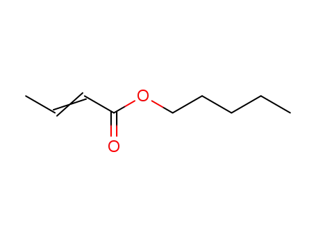 Molecular Structure of 25415-76-3 (pentyl 2-butenoate)