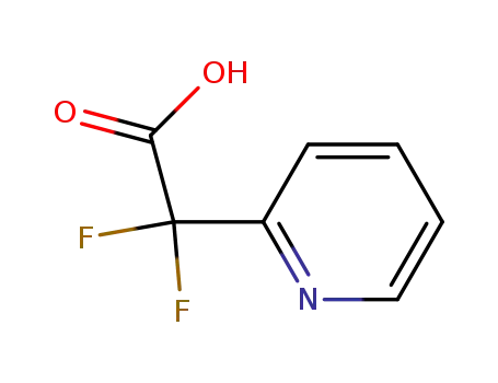 Molecular Structure of 1039621-73-2 (2-Pyridineacetic acid, a,a-difluoro-)