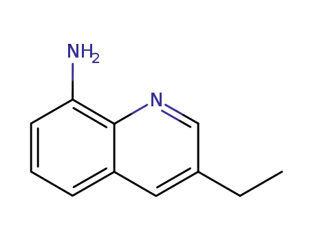 Molecular Structure of 104215-99-8 (8-Quinolinamine,3-ethyl-(9CI))