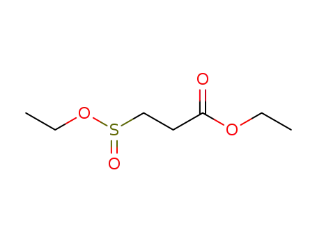 Molecular Structure of 104802-87-1 (ethyl 3-(ethoxysulfinyl)propanoate)