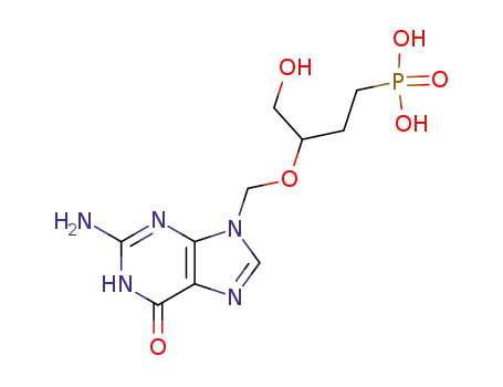 [3-[(2-amino-6-oxo-3H-purin-9-yl)methoxy]-4-hydroxy-butyl]phosphonic a cid