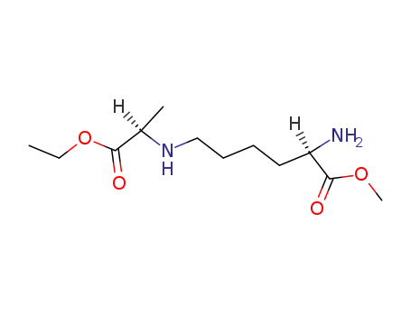 Molecular Structure of 103954-34-3 ((2R,1'R)-N<sup>6</sup>-<1-(Ethoxycarbonyl)ethyl>lysin-methylester)