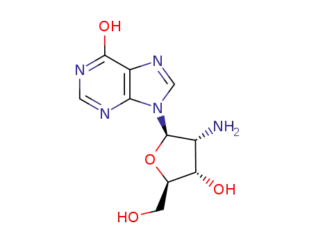 Molecular Structure of 75763-51-8 (2'-amino-2'-deoxyinosine)