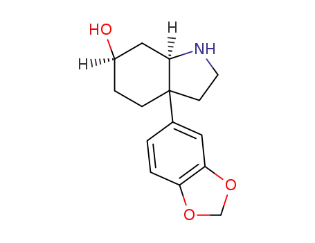cis-6-hydroxy-3a-(3,4-methylenedioxyphenyl)-2,3,3a,4,5,6,7,7a-octahydro-1H-indole