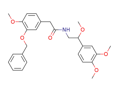 N-(3'-Benzyloxy-4'-methoxyphenylacetyl)-β-methoxy-β-(3,4-dimethoxyphenyl)-ethylamin
