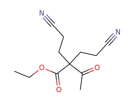Butanoic acid,2-acetyl-4-cyano-2-(2-cyanoethyl)-, ethyl ester cas  1112-25-0