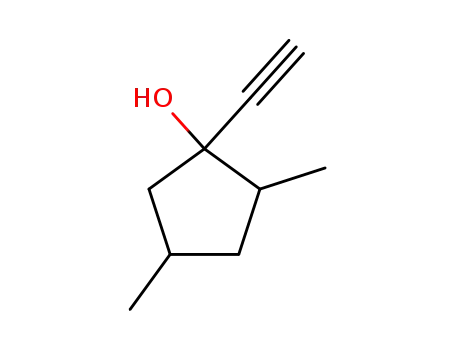 Molecular Structure of 104550-67-6 (Cyclopentanol, 1-ethynyl-2,4-dimethyl- (6CI))