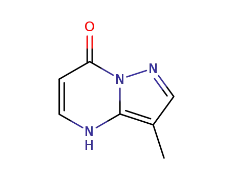 Molecular Structure of 104556-85-6 (3-METHYL-4H-PYRAZOLO[1,5-A]PYRIMIDIN-7-ONE)