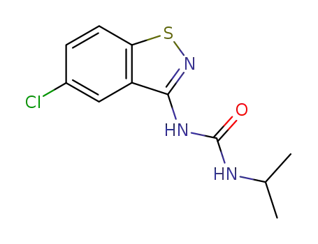 Molecular Structure of 105734-63-2 (1-(5-chloro-1,2-benzothiazol-3-yl)-3-propan-2-ylurea)