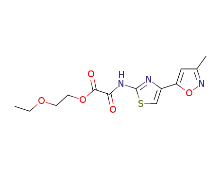 Acetic acid,2-[[4-(3-methyl-5-isoxazolyl)-2-thiazolyl]amino]-2-oxo-, 2-ethoxyethyl ester