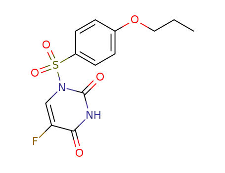 Molecular Structure of 105434-89-7 (5-fluoro-1-[(4-propoxyphenyl)sulfonyl]pyrimidine-2,4(1H,3H)-dione)