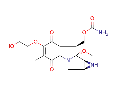 Molecular Structure of 105139-98-8 (7-(2-hydroxyethoxy)mitosane)