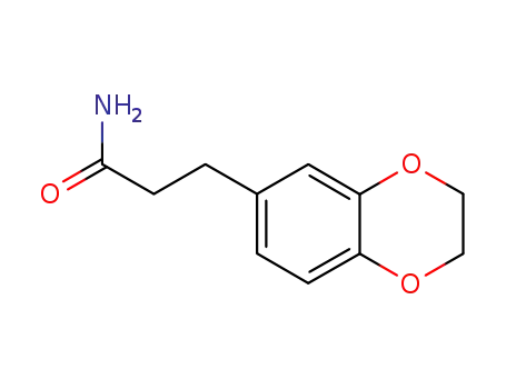 Molecular Structure of 858789-85-2 (1,4-Benzodioxan-6-propionamide  (5CI))
