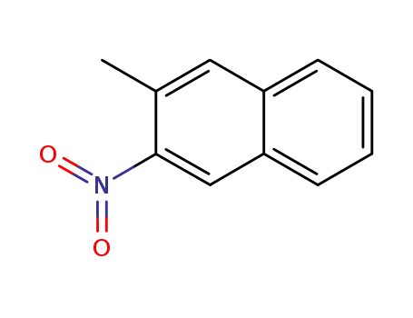 Molecular Structure of 1204-72-4 (2-methyl-3-nitronaphthalene)