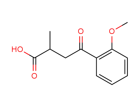 Molecular Structure of 105254-01-1 (2-METHYL-4-OXO-4-(2'-METHOXYPHENYL)BUTYRIC ACID)