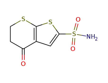 5,6-Dihydro-4-oxo-4H-thieno[2,3-b]thiopyran-2-sulfonamide