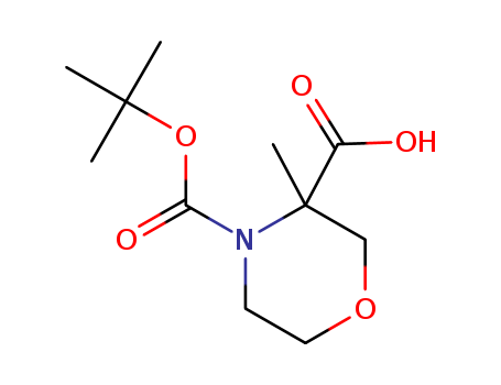 4-(tert-Butoxycarbonyl)-3-methylmorpholine-3-carboxylic acid cas no. 1052680-53-1 98%