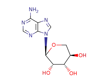 Molecular Structure of 10563-76-5 (9-pentopyranosyl-9H-purin-6-amine)
