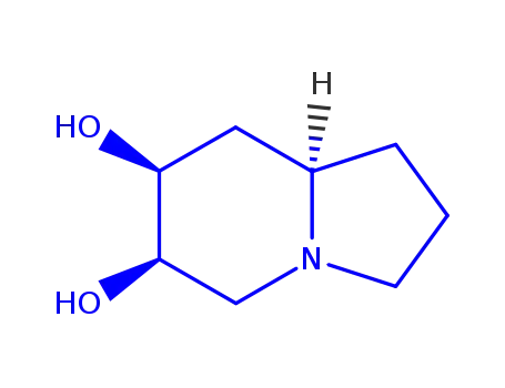 Molecular Structure of 105343-56-4 (OCTAHYDRO-INDOLIZINE-6,7-DIOL)
