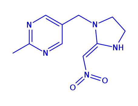 Pyrimidine, 2-methyl-5-((2-(nitromethylene)-1-imidazolidinyl)methyl)-