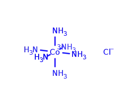 Molecular Structure of 10534-89-1 (HEXAAMMINECOBALT(III) CHLORIDE)