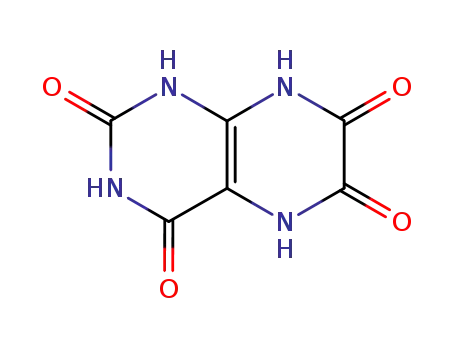 Molecular Structure of 2817-14-3 (5,8-dihydro-1H-pteridine-2,4,6,7-tetrone)