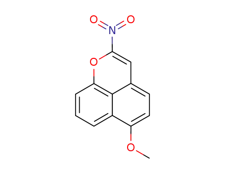 Molecular Structure of 105052-39-9 (6-methoxy-2-nitronaphtho(1,8-bc)pyran)