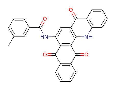 3-METHYL-N-(5,8,13,14-TETRAHYDRO-5,8,14-TRIOXONAPHTH[2,3-C]ACRIDIN-6-YL)BENZAMIDE