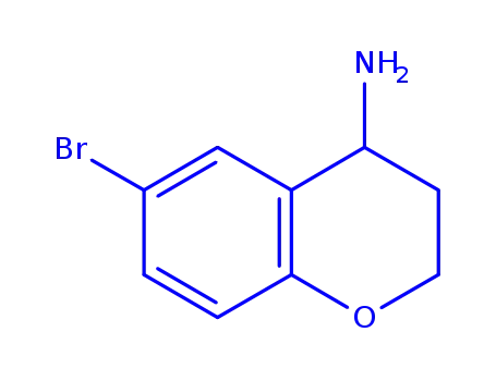 Molecular Structure of 735248-42-7 (2H-1-BENZOPYRAN-4-AMINE, 6-BROMO-3,4-DIHYDRO-)
