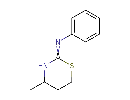 Molecular Structure of 10554-34-4 (N-(4-METHYLTETRAHYDRO-1,3-THIAZIN-2-YLIDENE)ANILINE)