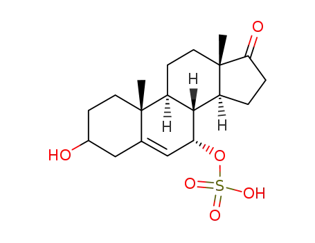 Molecular Structure of 10549-87-8 (Androst-5-en-17-one, 3-hydroxy-7-(sulfooxy)-, (3beta,7alpha)- (9CI))