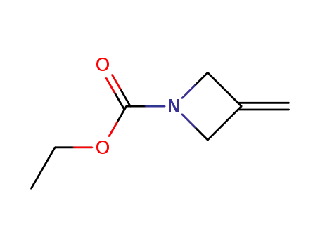 Molecular Structure of 191282-73-2 (1-Azetidinecarboxylicacid,3-methylene-,ethylester(9CI))