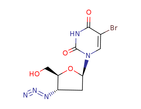 3'-AZIDO-2',3'-DIDEOXY-5-BROMOURIDINE