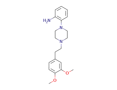Molecular Structure of 1049-80-5 (2-{4-[2-(3,4-dimethoxyphenyl)ethyl]piperazin-1-yl}aniline)