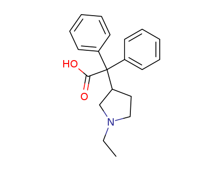 2-(1-ethylpyrrolidin-3-yl)-2,2-diphenylacetic acid